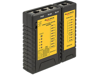 Delock 86107 Comprobador Cables RJ45 / RJ12 / PoE — image 1