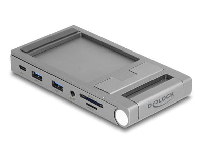 Delock 88199 Dockingstation Tablet And Laptop 4K With Stand Integrado - HDMI / USB / Hub / SD / microSD / PD 3 — image 1