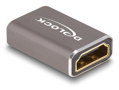 Delock HDMI Adapter Female a Female 8K 60 HZ Grey Metall — image 1