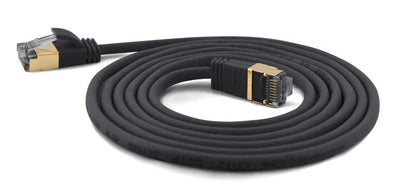 Wantecwire Sstp, Cable Connection CAT.7 Slim And Round Connector CAT.6A, D 4MM, Black Length 10,00M — image 1