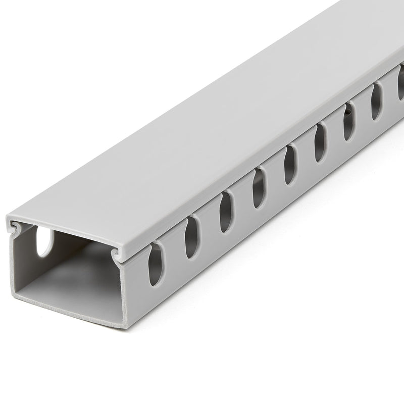 StarTech Canaleta Cableado With Slot Abierta And Cover 38MM An X 25MM - 2M Lar - Ranuras 8MM, Cover Pvc Máxi