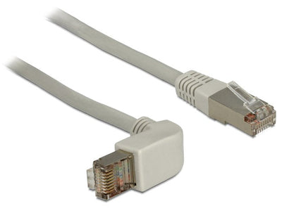 Delock Network Cable Gewinkelt RJ45 S MP CAT.6A 0.50M Grey — image 1