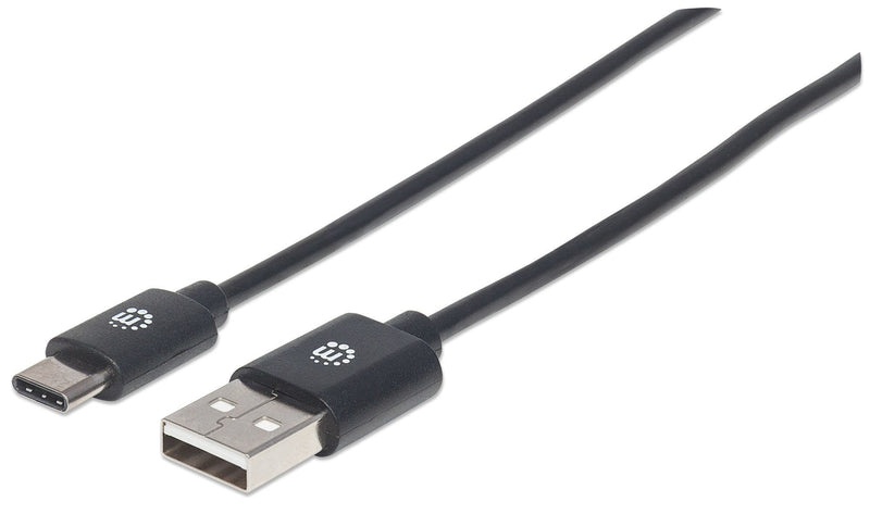 Manhattan USB Cable C USB 2.0, a Male/ C Male 480Mbps, 3M, Black