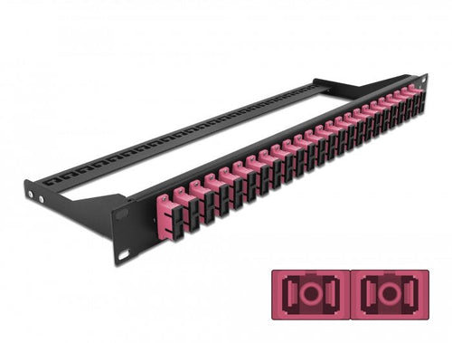 Delock Patch Panel Fibre 19 24 Ports Sc Duplex Violet — image 1