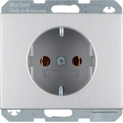 Berker 47157003 Socket Power Schuko K.5 Alu — image 1