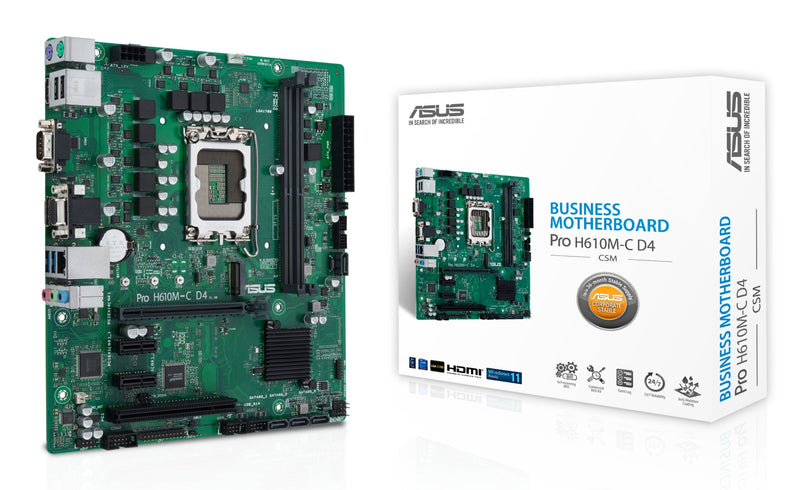 ASUS Motherboard Pro H610M-C-CSM D4