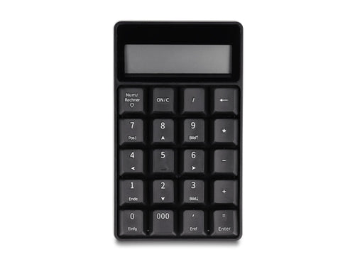Delock 12113 Keyboard 2 1 USB Tipo-a With Función Calculator 2,4GHZ Wireless Black — image 1