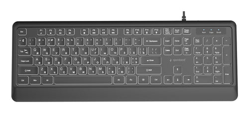 Gembird Keyboard Multimedia USB Cyrill/Black KB-UML-04-CYRL — image 1