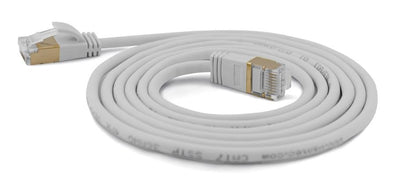 Wantecwire Sstp, Cable Connection CAT.7 Slim And Round Connector CAT.6A, D 4MM, Grey Length 3,00M — image 1