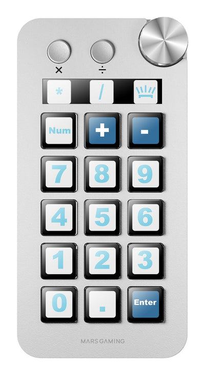 Mars Gaming Control Deck Msd-neo 15 Keys LCD 1 Wheel 2 Buttons White — image 1