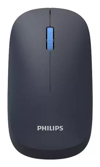 Philips Mouse Wireless And Bluetooth SPK7438L Multi-device 2.4GHZ Bt 5.0 4 Buttons 1600 DPI Black — image 1