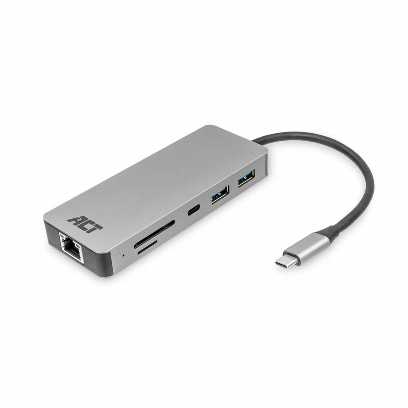 USB-C 4K Docking Station For 1 HDMI Monitor Ethernet, Usb-c, Usb-a, Card Reader And Pd Pass-through