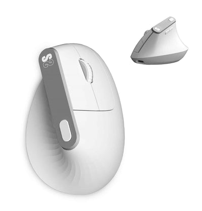 Subblim Mouse Optico Dual Nature Vertical Ergo Dual Battery White Up To 4000DPI/ Connection Dual/ RF, Bluetoot — image 1