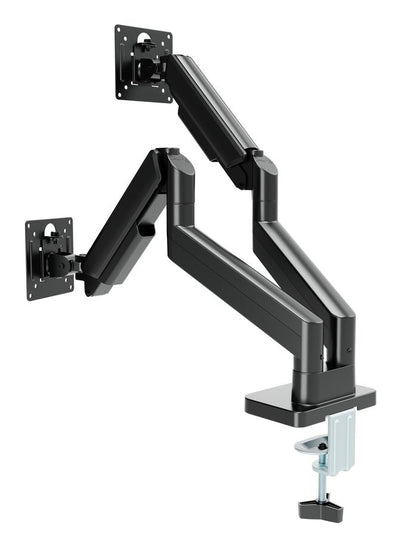 Gembird Arm Double Adjustable Monitor Desk 17-32, Black — image 1