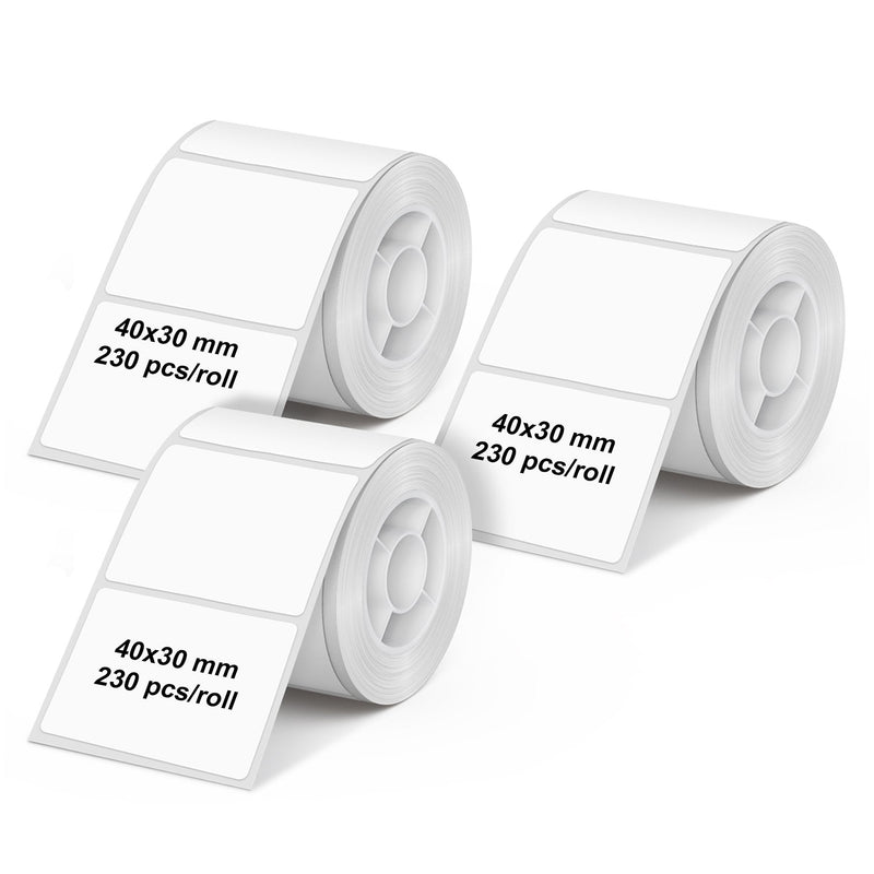 Olympia Roll Labels PM220 3ER Pack White