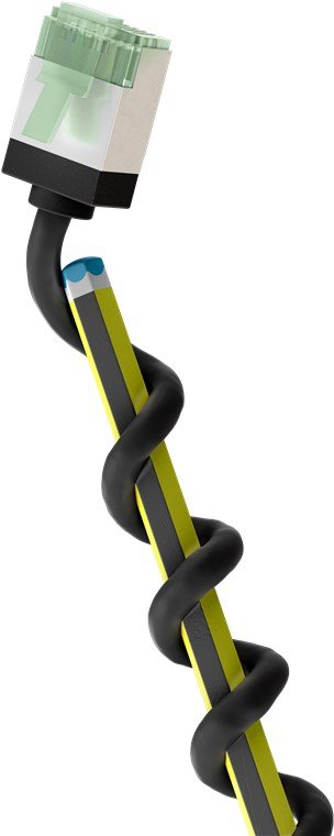 Goobay Cable Patch Ultraflexible CAT.8.1 Slim U/FTP Black 2 Metres Clavijas Extracortas 74354