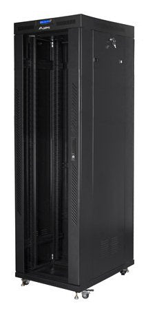 Lanberg Cabinet Independiente 19 Pulgadas Gabinete 42U 800X800 Door Glass LCD Paquete Flat Black — image 1