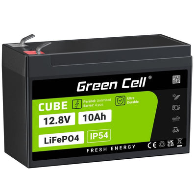 Green Cell LFPGC12V10AH Battery Sistema UPS Fosfato Hierro-litio (LIFEPO4) 12,8V 10AH — image 1