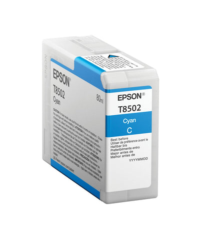 Epson Genuine Ink T850200 80ML Large Capacity Cyan Genuine Surecolor P800, P800 Designer Edition, SC-P800 — image 1