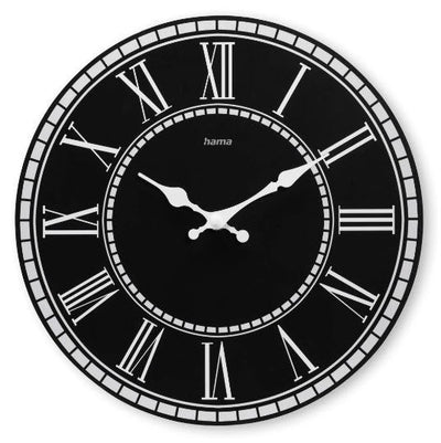 Hama Rab Watch Wall Analogico - Cuarzo - Quiet - Mdf - Funciona With 1 Battery Aa - 30X2CM - Black — image 1