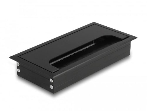 Delock Pasacables Assembly Empotrado Desk With Brush 160 X 80 X 28MM Black — image 1