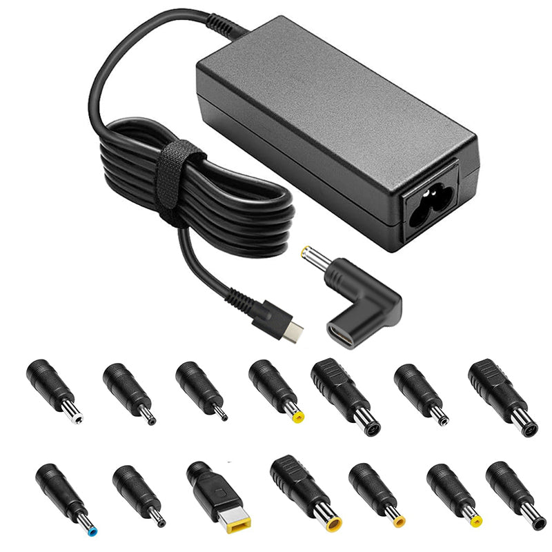 Charger USB-C Multipuntas 20V 3,25A 65W Compatible With Lenovo, Asus, Acer, HP And Dell