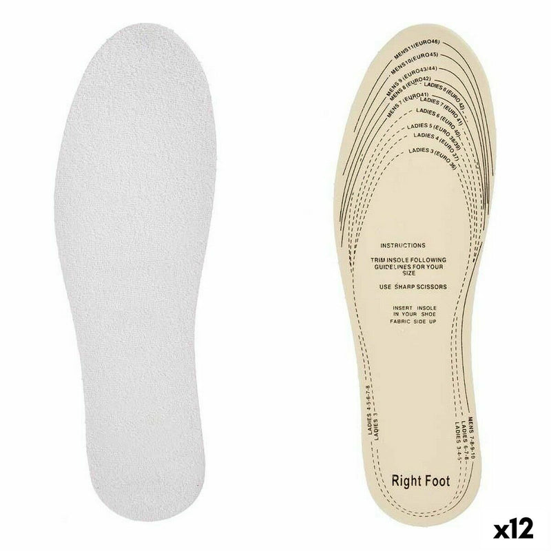 Stencils Sport White Cotton Plastic Latex 9,5 x 29,5 cm 11,5 x 0,5 x 36 cm (12 Units)
