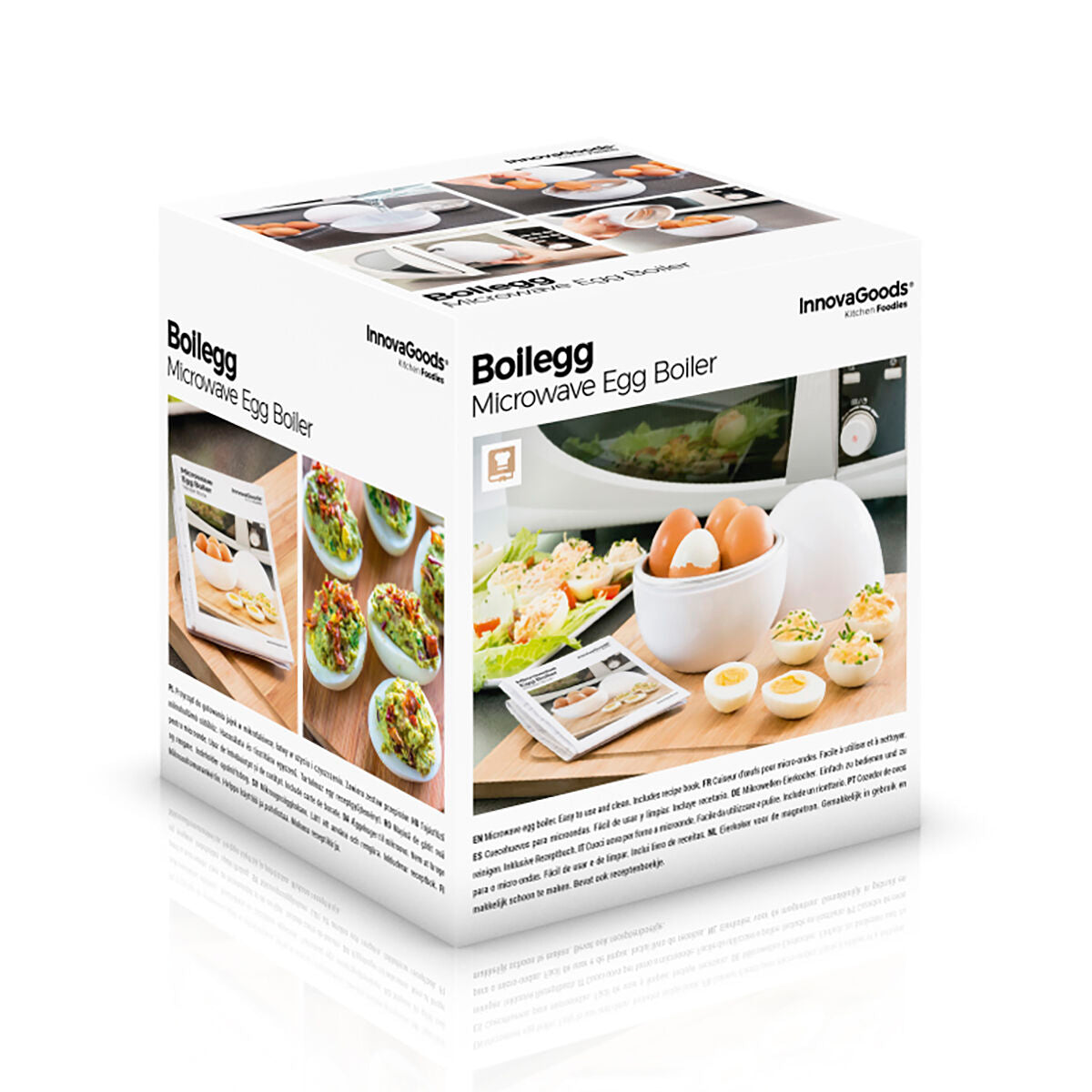 Innovagoods Microwave Egg Boiler With Recipe Booklet Boilegg Innovagoods