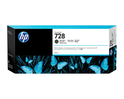 HP Genuine Ink 728 300ML Black Matte Genuine Designjet T730, T830 — image 1