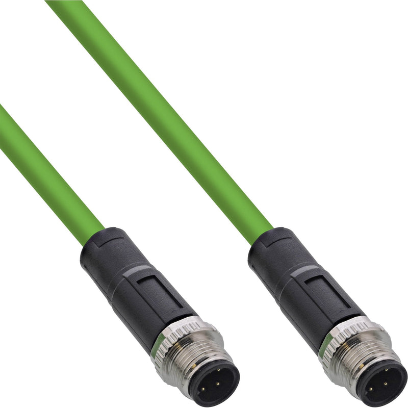 Inline® Industrial Network Cable M12 4-PIN D-coded Male/Male, Pur 20M
