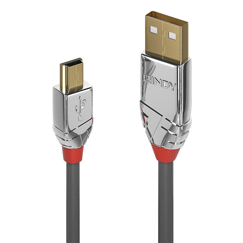 Lindy USB 2.0 Cable Typ a/Mini-b Cromo Line M/M 5M