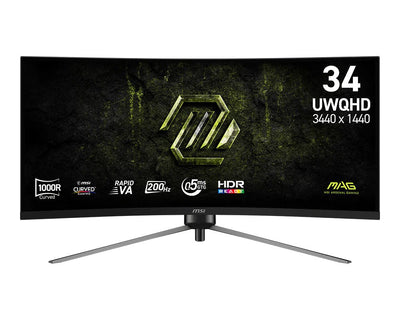 MSI Monitor Curved Gaming MAG345CQRF E20 34 Uwqhd 200HZ — image 1