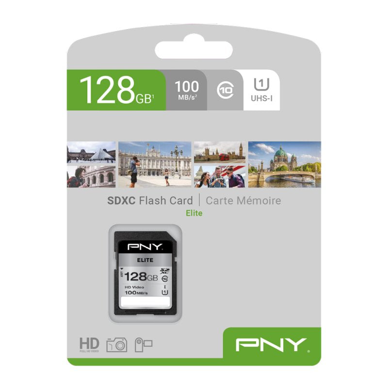 Pny Elite Memoria Flash 128GB Sdxc Clase 10 Uhs-i