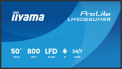 Iiyama Prolite LH5066UHSB-B1AG - 126CM (49.5) — image 1