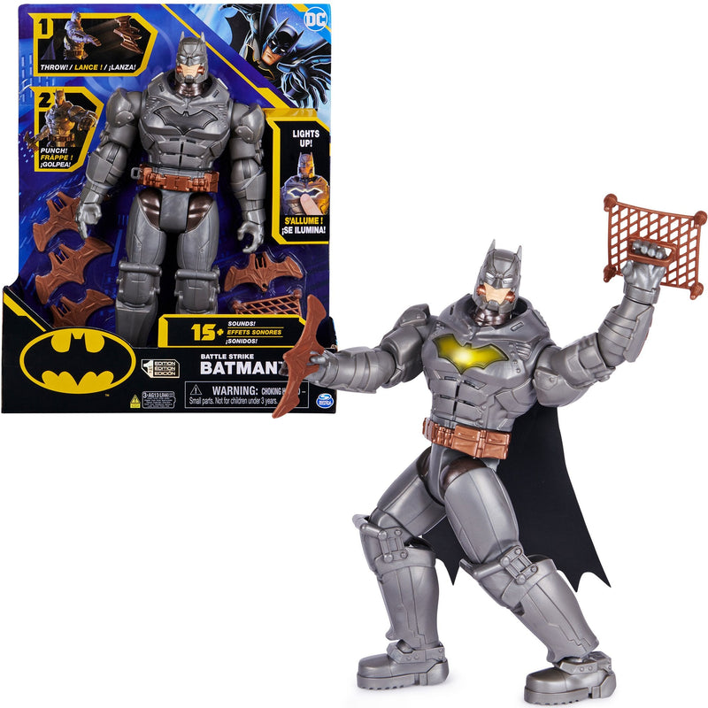Spin Master Figure Minijuego Batman 30CM Deluxe-actionfigur With Schlag- And Wurffunktion, Spielfigur 6064833