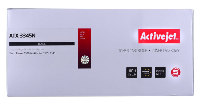Activejet Cartridge Toner ATX-3345N Printer Xerox, Spare Part Xerox 106R03773 Supreme 3000 Páginas Black