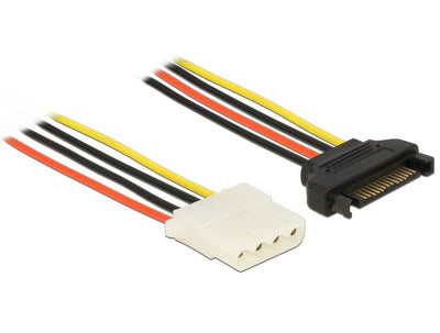Delock Cable Power SATA 15PIN - Molex 4PIN H/H 0.20M — image 1