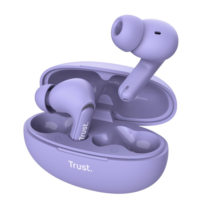 Trust Headphones Yavi True Wireless Stereo (tws) USB Type-c Bluetooth Púrpura