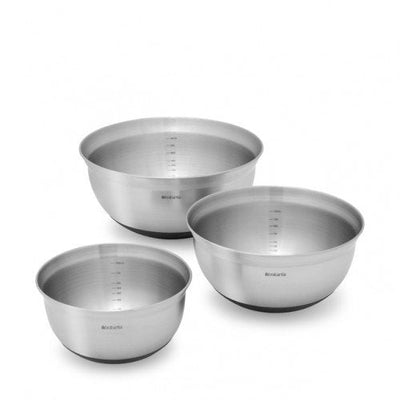 Brabantia Set Of Cuencos Mezclar Steel Black Matte 1, 1,6 And 3 Litros — image 1
