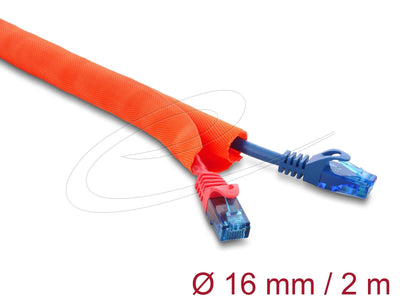 Delock Manguito Protector Cables Selbstschliessend 2M X 16MM Orange — image 1
