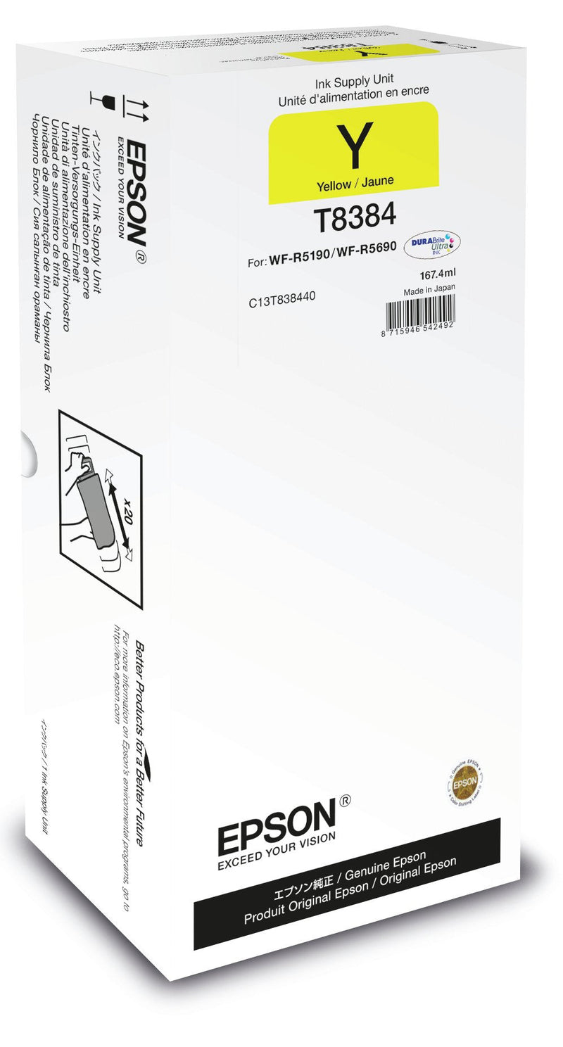 Epson Genuine Ink T8384 167.4ML Yellow Recharge Ink