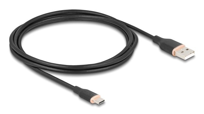 Delock USB 2.0 USB Cable Typ-a St USB Typ-c St 2.5M Schw.