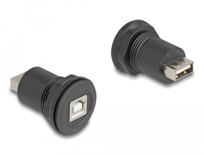 Delock 66744 Connector USB 2.0 Tipo-b a USB 2.0 Tipo-a Integrado Black — image 1