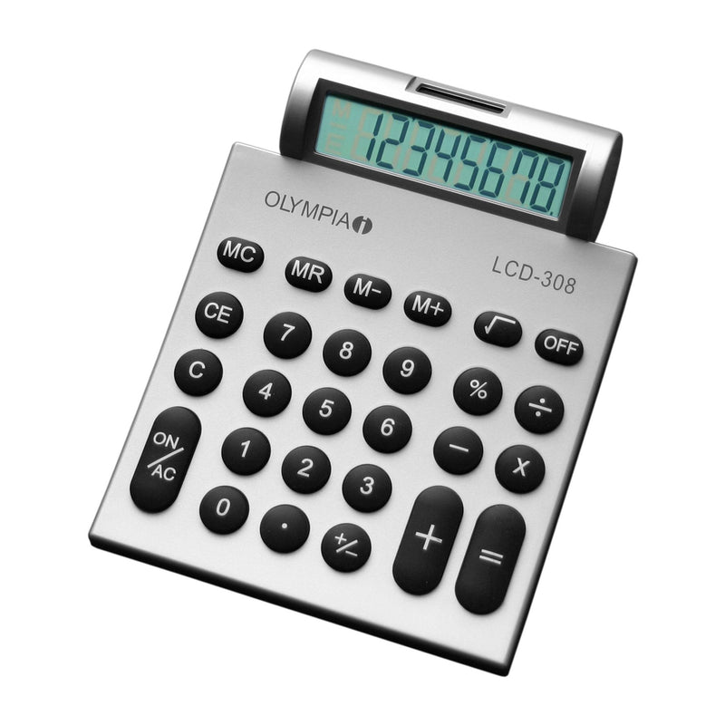 Olympia Calculator Bolsillo LCD-308 Silver