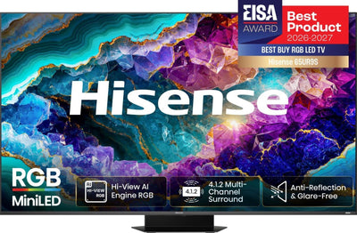 TV Hisense 65 (3840X2160) 65UR9DS Smart TV 4K RGB Miniled 6MS 170HZ HDMI USB-C LAN Hdr VESA Wi-Fi Bluetooth Bl — image 1