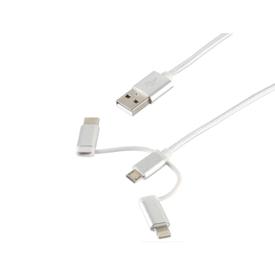 S-conn 14-50067 USB Cable 1M USB 2.0 USB a Micro-usb B White — image 1