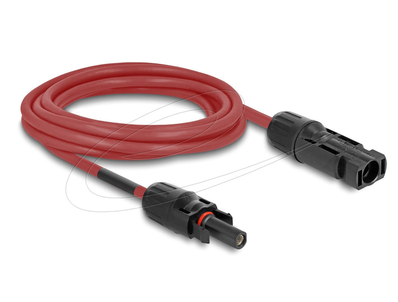Delock DL4 Solar Cable 4MM² Connector Male a Female 3M Red
