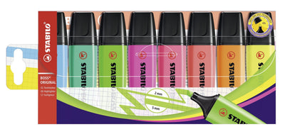 Stabilo Boss Case Marcadores Fluorescentes Genuine Case 8 Colours - Punta Biselada — image 1