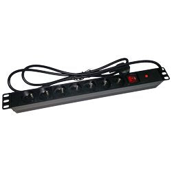 Alantec PZ071U Base Múltiple 1,8M 7 Salidas AC Indoor Black
