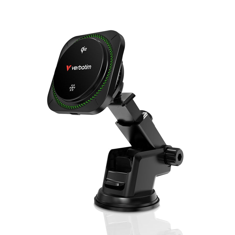 Verbatim Charge 'n' Drive QI2 RGB Smartphone Black USB Charger Wireless Charging Fast Auto
